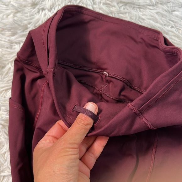 Lululemon Fast and Free Crop II 19" *Non-Reflective Cassis - Picture 2 of 6